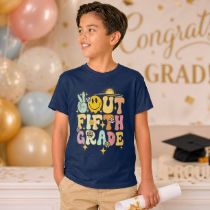 Tschüss Abschlussklasse 2026 Bunte Kinder Graduier T-Shirt