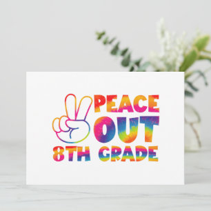 Tschüss Achte Klasse Tie Dye Letzter Tag 8. Klasse Einladung