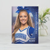 Tschüss Autogrammkarte Glitzer Cheer Foto Karten (Stehend Vorderseite)