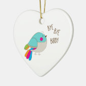 Tschüss Birdy Keramik Ornament (Links)