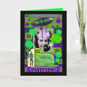 TSCHÜSS BRAINLADY KARTEN-BUH KARTE (Vorderseite)