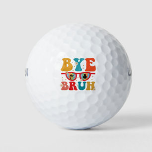 Tschüss Bruder Lehrer Frohen letzten Schultag Somm Golfball