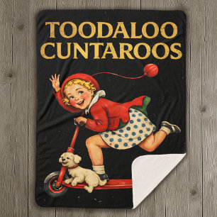 Tschüss Cuntaroos Lustiger Sarkastischer Retro-Hum Sherpadecke