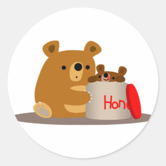 Tschüss dir Honey! Aufkleber für niedliche Cartoon