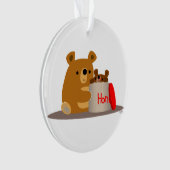 Tschüss dir Honey! Niedlicher Cartoon Bears Akryll Ornament (Vorderseite)