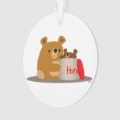 Tschüss dir Honey! Niedlicher Cartoon Bears Akryll Ornament (Vorderseite)