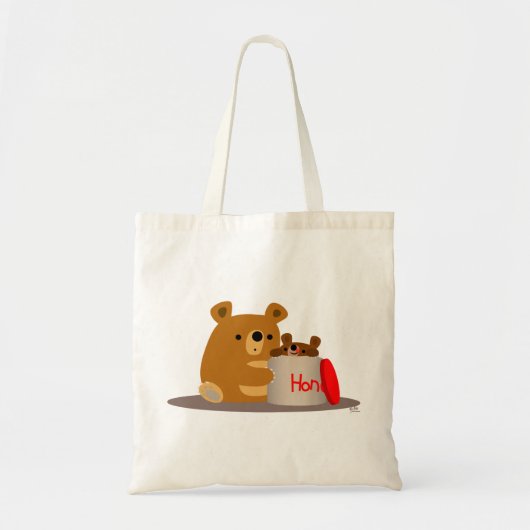 Tschüss dir Honey! Niedlicher Cartoon Bears Bag Tragetasche (Vorne)