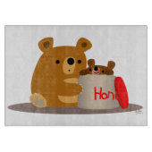 Tschüss dir Honey! Niedlicher Cartoon Bears Cuttin Schneidebrett (Vorderseite)
