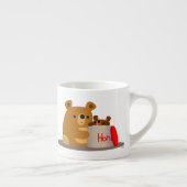 Tschüss dir Honey! Niedlicher Cartoon Bears Espres Espressotasse (Rechts)