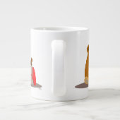 Tschüss dir Honey! Niedlicher Cartoon Bears Jumbo Jumbo-Tasse (Rückseite)