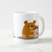 Tschüss dir Honey! Niedlicher Cartoon Bears Jumbo  Jumbo-Tasse (Vorderseite Rechts)