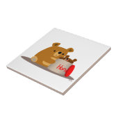 Tschüss dir Honey! Niedlicher Cartoon Bears Tile Fliese (Seite)
