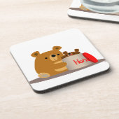 Tschüss dir Honey! Niedlicher Cartoon Bears Unters Untersetzer (Linke Seite)