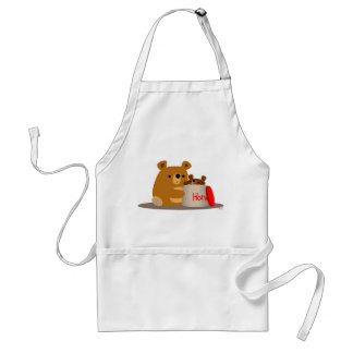 Tschüss dir Honey! Schürze niedlicher Cartoon Bear