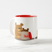 Tschüss dir Honey! Tasse niedlicher Cartoon Bears (Vorderseite Links)