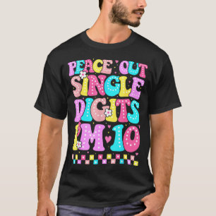 Tschüss einstellige Zahlen Ich bin 10 Geburtstag M T-Shirt