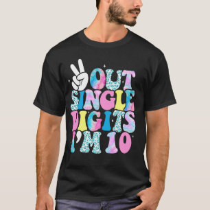 Tschüss einstellige Zahlen Ich bin 10 Jahre alt 10 T-Shirt