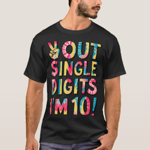 Tschüss einstellige Zahlen Ich bin 10 Jahre alt 10 T-Shirt