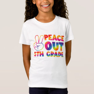 Tschüss fünfte Klasse Tie-Dye letzter Tag 5. Klass T-Shirt