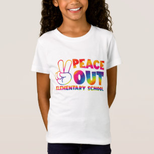 Tschüss Grundschule Tie-Dye letzter Schultag T-Shirt