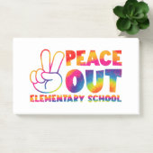 Tschüss Grundschule Tie-Dye letzter Tag Post-it Klebezettel (Büro)