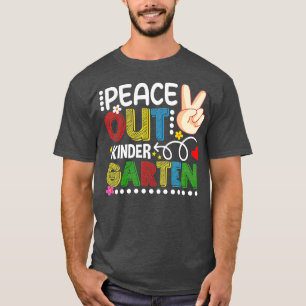 Tschüss letzter Tag im Kindergarten Lehrer Schüler T-Shirt