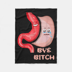 Tschüss Lustige Magen Sleeve Chirurgie Magen Fleecedecke