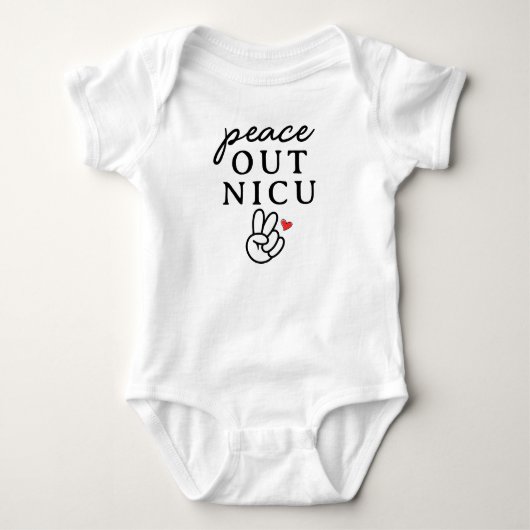 Tschüss NICU Baby Strampler (Vorderseite)