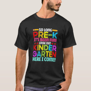 Tschüss Pre K Süß Zurück zur Schule Vorsicht Kinde T-Shirt
