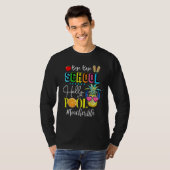 Tschüss Schule Hallo Pool Lehrer Schüler Leben Gra T-Shirt (Vorne ganz)