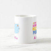 Tschüss Schule Hallo Pool Personalisierter Becher Kaffeetasse (Mittel)