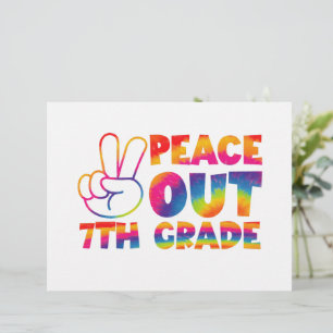 Tschüss Siebte Klasse Tie-Dye Letzter Tag 7. Klass Briefbogen