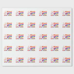 Tschüss Zehnte Klasse Tie-Dye Letzter Tag 10. Klas Geschenkpapier