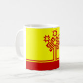 Tschuwaschi-Fahne Russische Republik Kaffeetasse (Vorderseite Links)