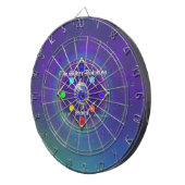 TSDS: Aus Leben und Liebe Logo blau und grün Dartscheibe (Vorderseite rechts)