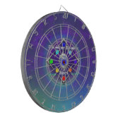 TSDS: Aus Leben und Liebe Logo blau und grün Dartscheibe (Vorderseite Links)