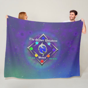 TSDS: Aus Leben und Liebe Logo blau und grün Fleecedecke