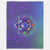 TSDS: Aus Leben und Liebe Logo blau und grün Fleecedecke (Vorderseite)