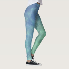 TSDS: Erde und Wasserelement Galaxie Leggings