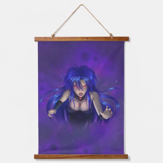 TSDS: Königin Irana Delphi Buchcover Art Wandteppich Mit Holzrahmen (Vorderseite)