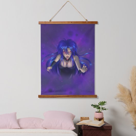 TSDS: Königin Irana Delphi Buchcover Art Wandteppich Mit Holzrahmen (Schlafzimmer)