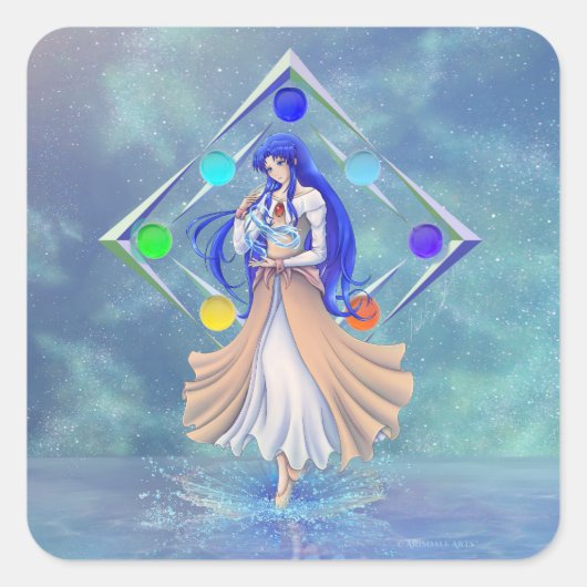 TSDS: Miral Akemi Cover Art Quadratischer Aufkleber (Vorderseite)