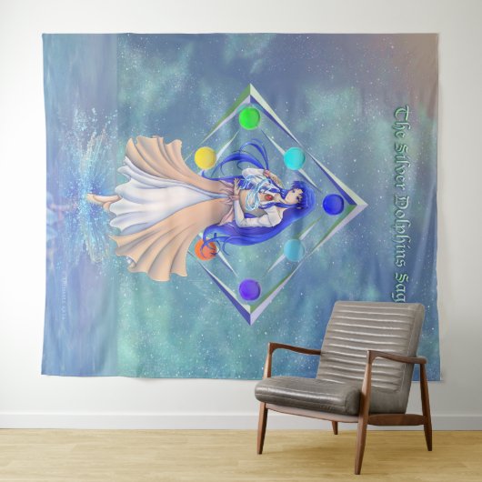 TSDS: Miral Akemi decken Art Solo Wasser ab Wandteppich (Beispiel (Horizontal))