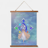 TSDS: Miral Akemi decken Art Solo Wasser ab Wandteppich Mit Holzrahmen (Vorderseite)