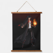 TSDS: Seth, Gott des Chaos Wandteppich Mit Holzrahmen (Vorderseite)