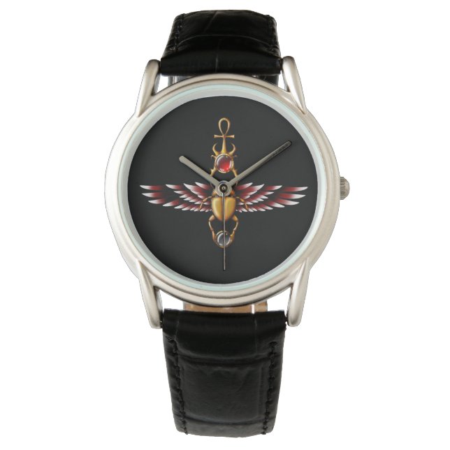 TSDS: Seth's Scarab Coat Graphic Armbanduhr (Vorderseite)
