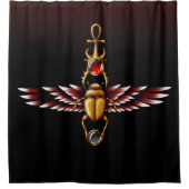 TSDS: Seth's Scarab Coat Graphic Duschvorhang (Vorderseite)
