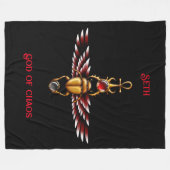 TSDS: Seth's Scarab Coat Graphic Fleecedecke (Vorderseite (Horizontal))