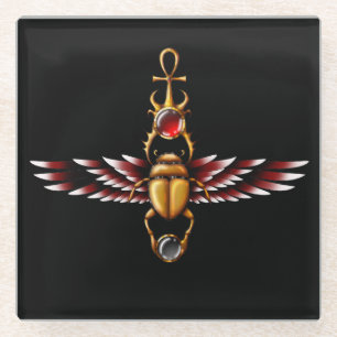 TSDS: Seth's Scarab Coat Graphic Glasuntersetzer