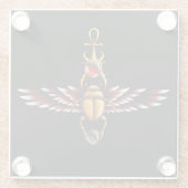 TSDS: Seth's Scarab Coat Graphic Glasuntersetzer (Rückseite)